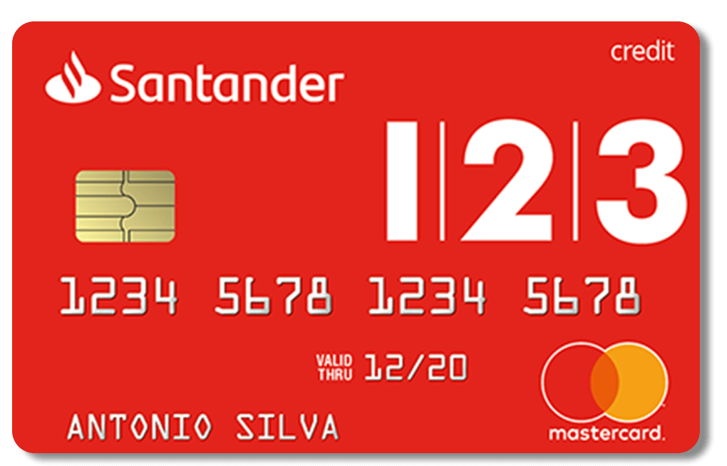 cartão santander 123