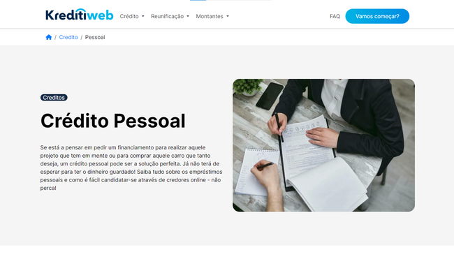 crédito pessoal Kreditiweb